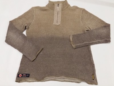 Свитер Armani оригинал шерсть - конопля! р. XL (L) оригинальный свитер с омбре в 
коричнево-бежевых тонах