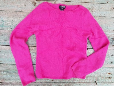 Джемпер Polo Jeans Ralph Lauren ангора р. M свитер из ангорки ярко-розового цвета