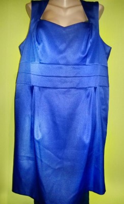 Платье F&amp;F большого размера р. 22 Платье футляр цвет электрик 