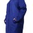 Пальто кокон Monki р. M-L  - Синее пальто кокон Monki фото 3