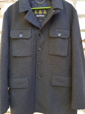 Пальто Barbour р. XL оригинал, шерстяное пальто бушлат