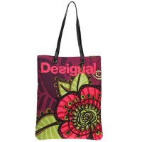Сумка Desigual бардовая сумка с цветком