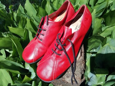 Туфли Caprice Германия р. 39-40 мягкие красные мокасины