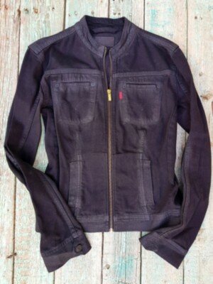 Куртка джинсовая Levi&#039;s  черная джинсовка Левис