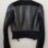 Куртка кожаная AnnaRitaN Италия р. S - Черная кожаная куртка фото 2