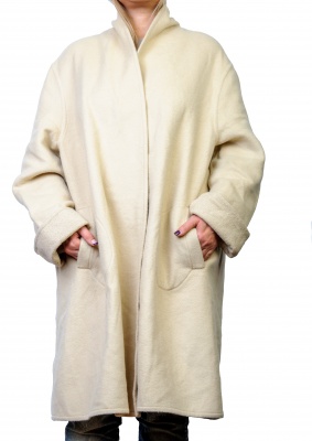 Пальто халат Escada  оверсайз -
шерсть, кролик и ангора