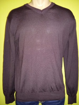 Джемпер Sergio р. M (50) чистошерстяной свитер коричневого цвета 
